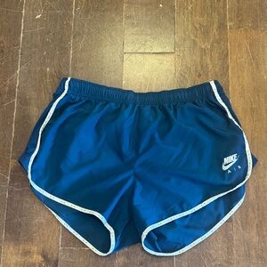 Nike Navy Athletic Shorts with White Trim